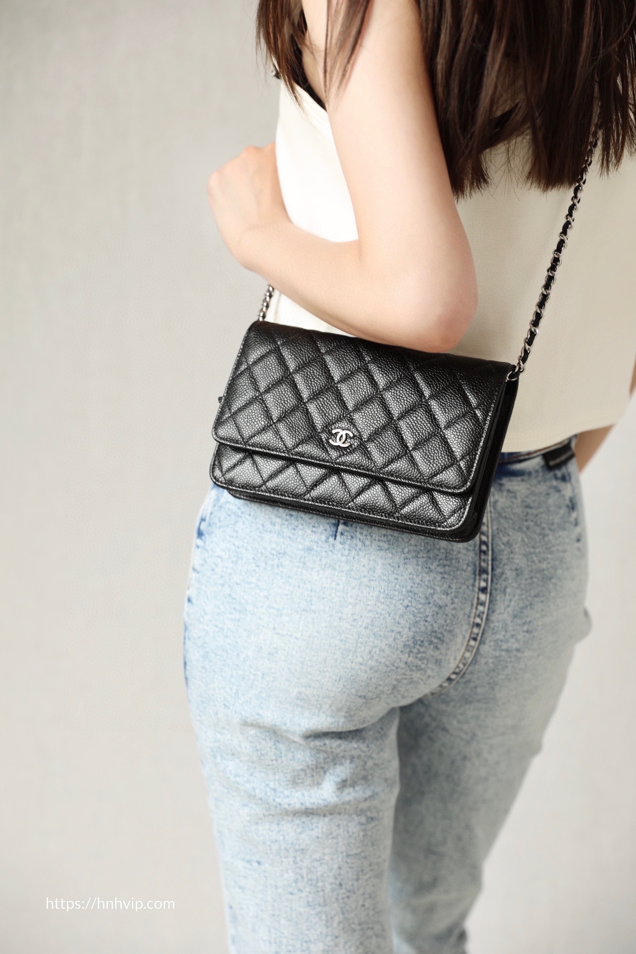 CHANEL Black Quilted Patent Leather Flap Shoulder Wallet On Chain WOC Bag Chelsea Vintage Couture #28 CHANEL Black Quilted Patent Leather Flap Shoulder Wallet On Chain WOC Bag Chelsea Vintage Couture